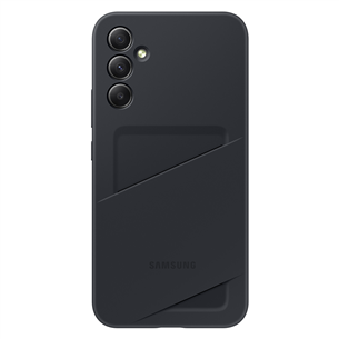 Samsung Card Slot Cover, Galaxy A34, с карманом для карты, черный - Чехол