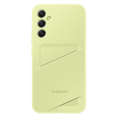 Samsung Card Slot Cover, Galaxy A34, с карманом для карты, светло-зеленый - Чехол