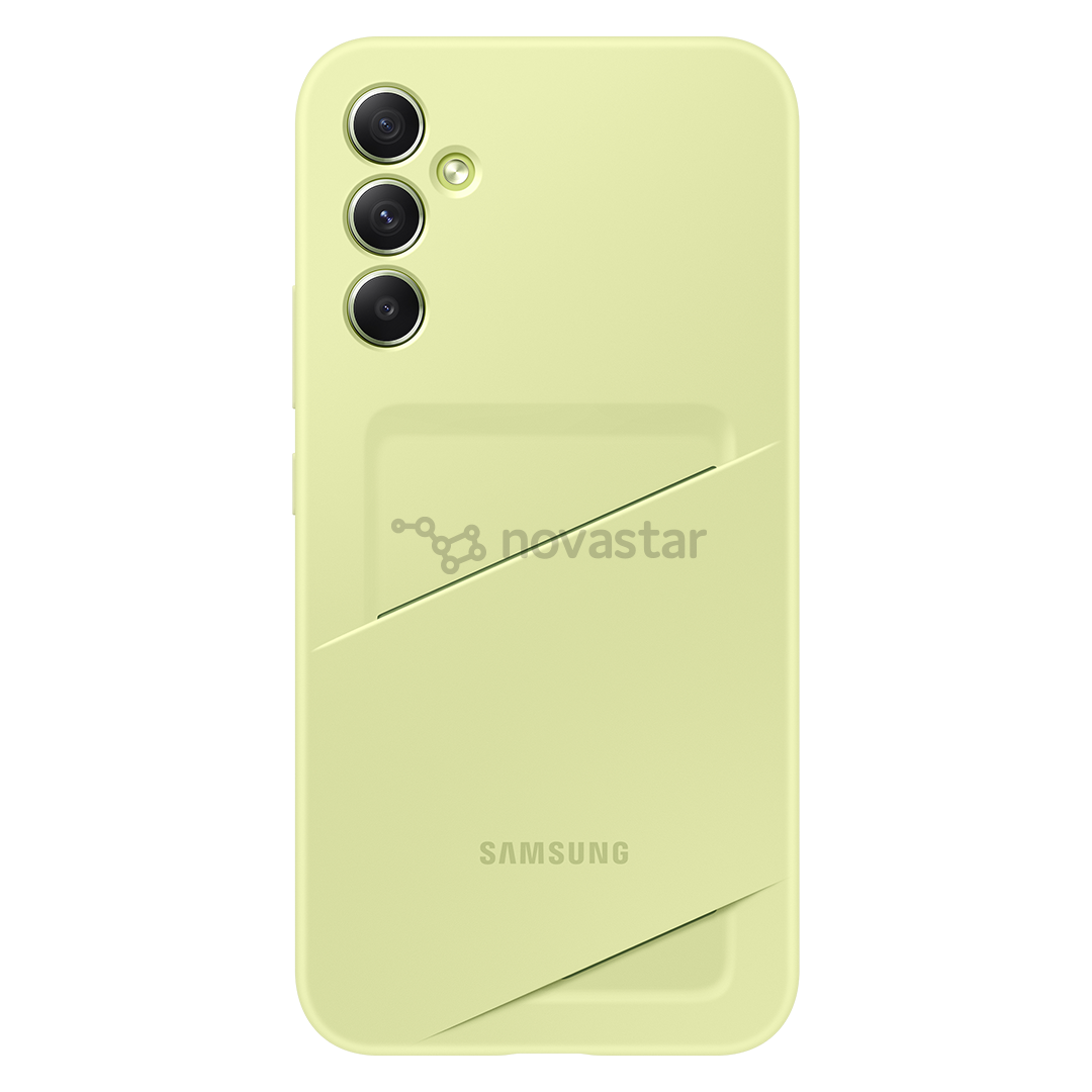 Samsung Card Slot Cover, Galaxy A34, с карманом для карты, светло-зеленый - Чехол