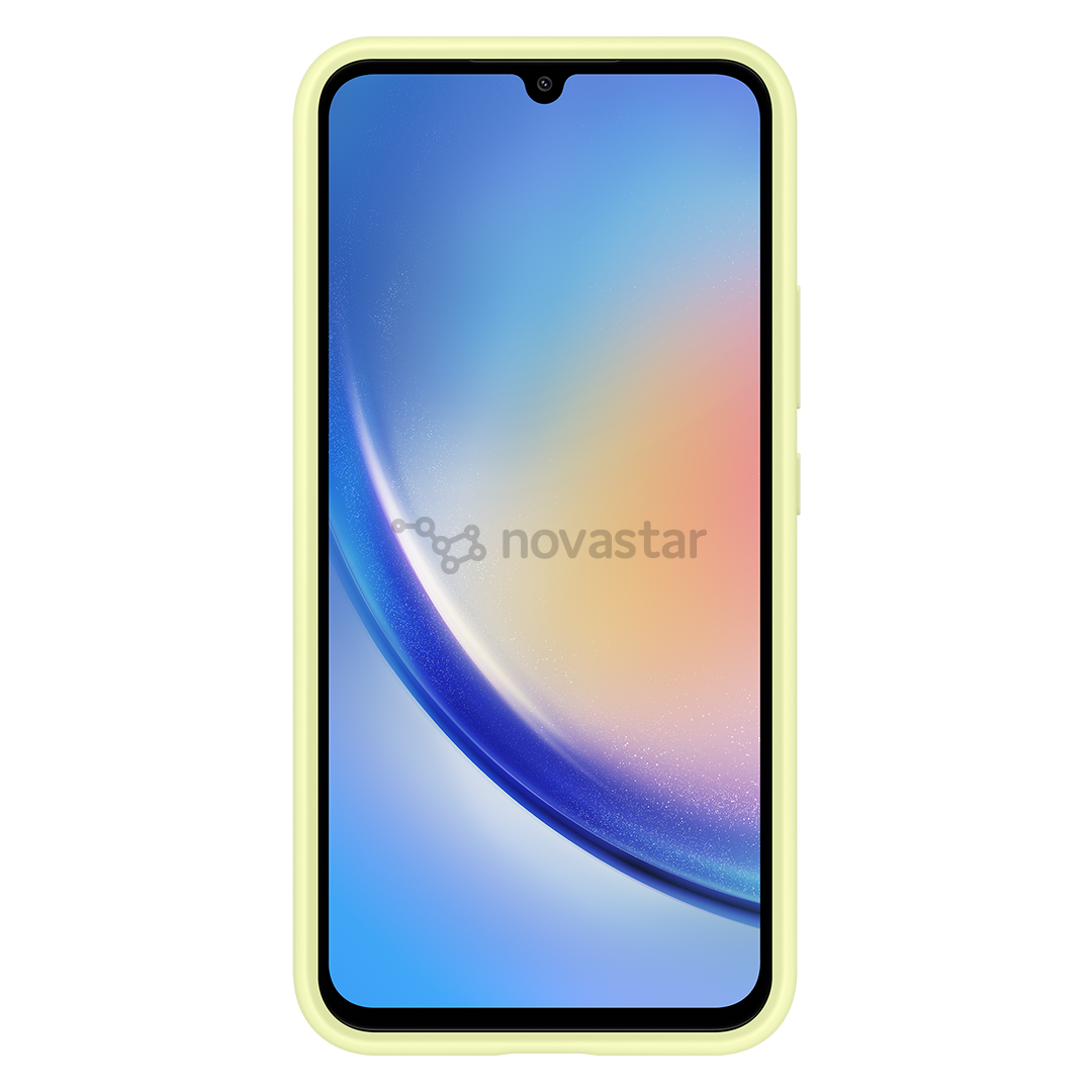Samsung Card Slot Cover, Galaxy A34, с карманом для карты, светло-зеленый - Чехол