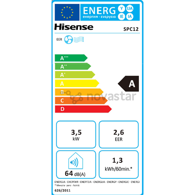 Hisense, 3500 W, baltas - Mobilus kondicionierius