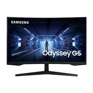 Samsung Odyssey G5, 27", изогнутый, QHD, 144 Гц, LED VA, черный - Монитор