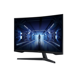 Samsung Odyssey G5, 27", изогнутый, QHD, 144 Гц, LED VA, черный - Монитор