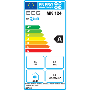 ECG, 3250 W, white - Air conditioner