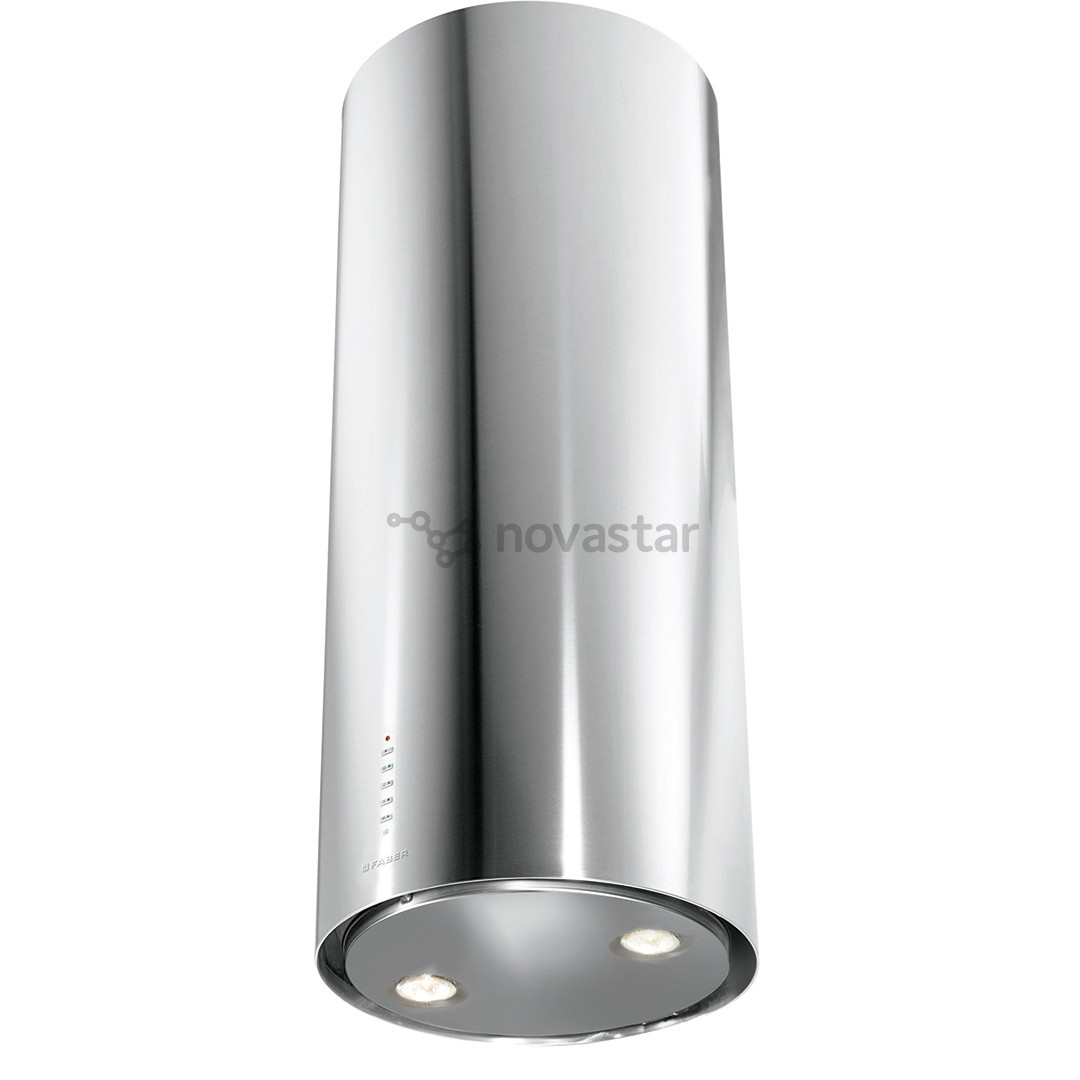 Faber CYLINDRA IS./4 EV8 X A37, 660 м³/ч, нерж. сталь - Островная вытяжка