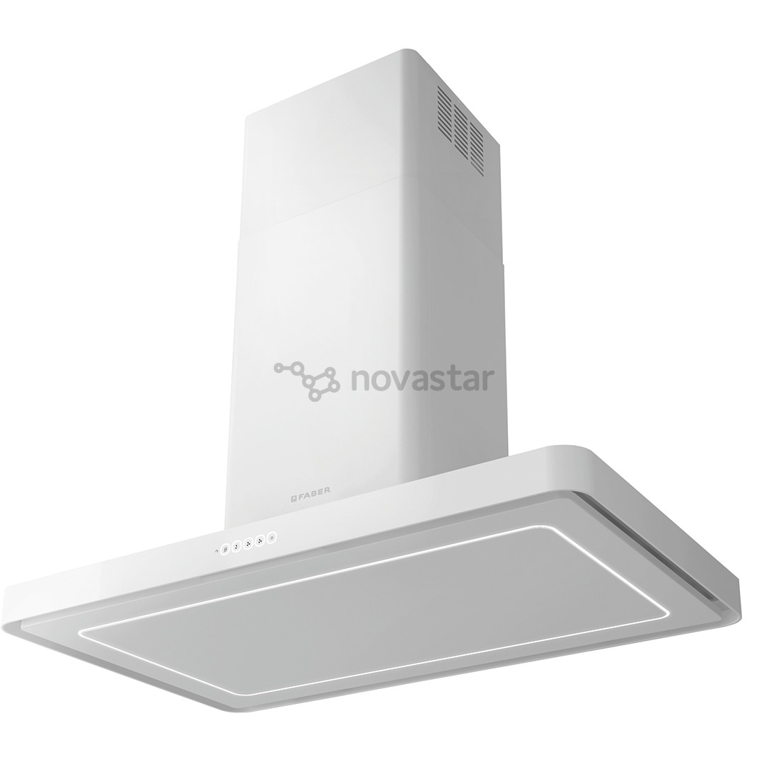 Faber T-LIGHT IS.WH MATT A100 EVO, 700 m³/h, white matt - Island cooker hood