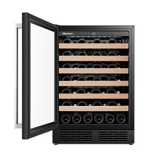 Hisense, capacity: up to 54 bottles, black - Wine cooler