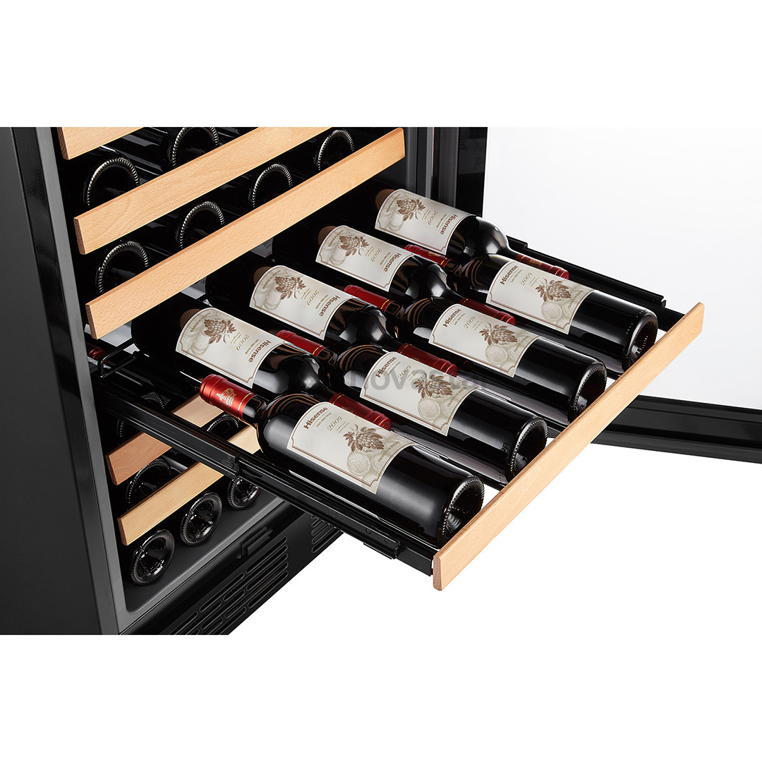 Hisense, capacity: up to 54 bottles, black - Wine cooler
