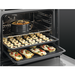 Orkaitė AEG BEB351110B, SteamBake 6000, gaminimas garuose, 71 L