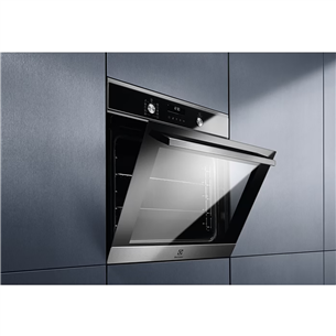 Electrolux SurroundCook 300, 65 L, black/inox - Built-In Oven