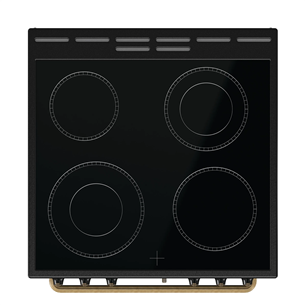 Gorenje, 11 functions, 71 L, width 60 cm, black - Ceramic cooker