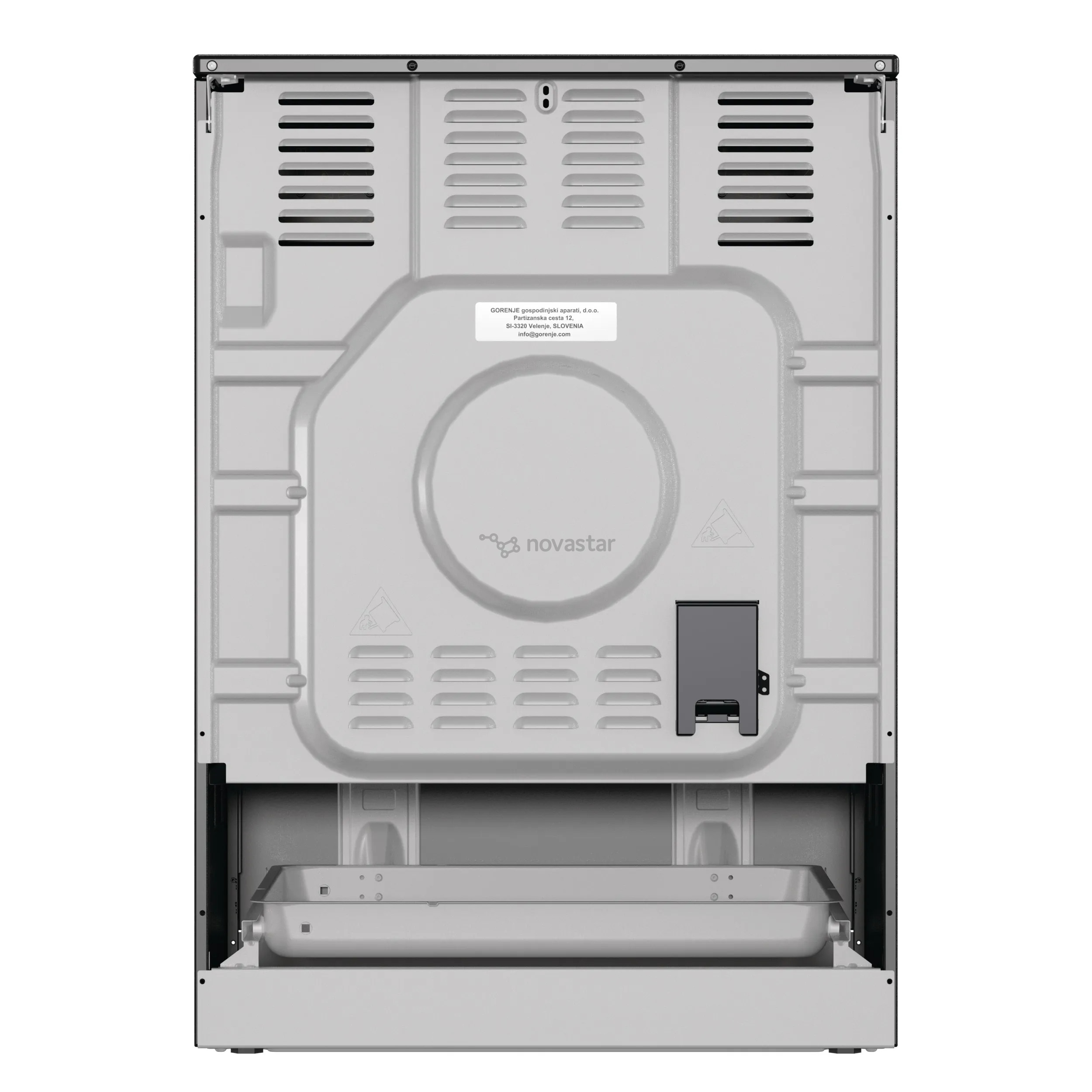 Gorenje, 11 функций, 71 л, ширина 60 см, черный - Керамическая плита