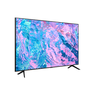 Samsung Crystal CU7102, 75'', 4K UHD, LED LCD, боковые ножки, черный - Телевизор