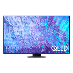 Samsung Q80C, 55", Ultra HD, QLED, серый - Телевизор QE55Q80CATXXH