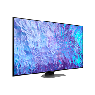 Samsung Q80C, 55", Ultra HD, QLED, gray - TV