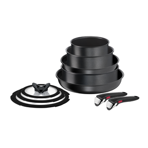 Tefal Ingenio Daily Chef, 10 предметов - Комплект кастрюль и сковородок + съемная ручка