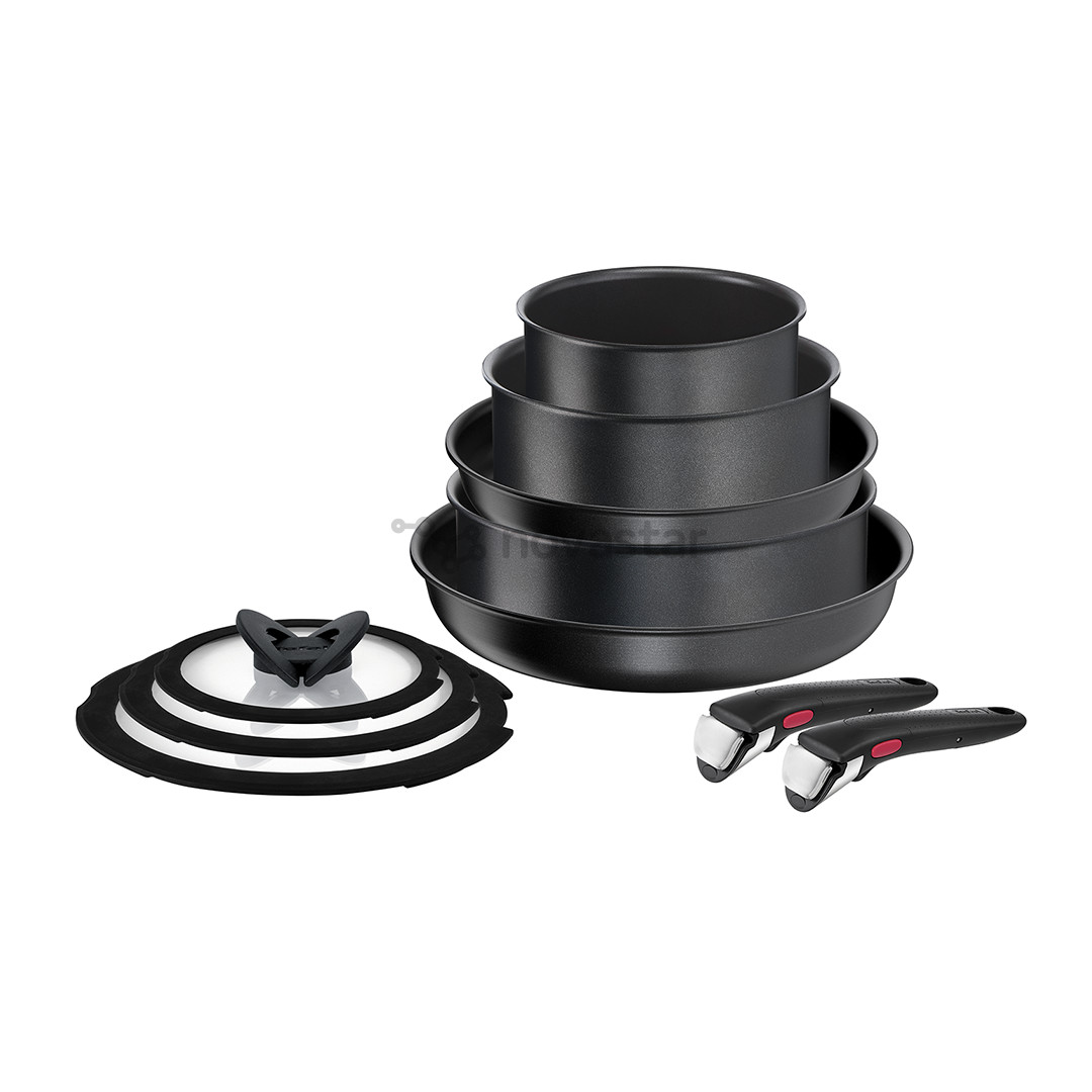 Tefal Ingenio Daily Chef, 10 предметов - Комплект кастрюль и сковородок + съемная ручка