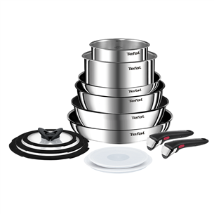 Tefal Ingenio Emotion, 13 предметов - Комплект кастрюль и сковородок + съемная ручка L897SD74