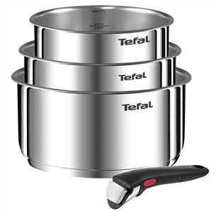 Tefal Ingenio Emotion+, 4 dalių, 16/18/20 cm - Puodų rinkinys + rankena