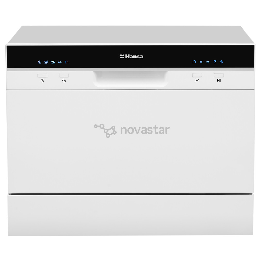 Hansa, mini, 6 комплектов посуды, белый - Отдельностоящая посудомоечная машина