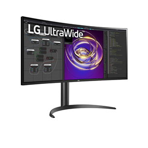 Monitorius LG UltraWide 34WP85CP-B, curved, 34'', QHD, LED IPS, USB-C