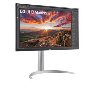 Monitorius LG UltraFine 27UP85NP-W, 27", Ultra HD, LED IPS