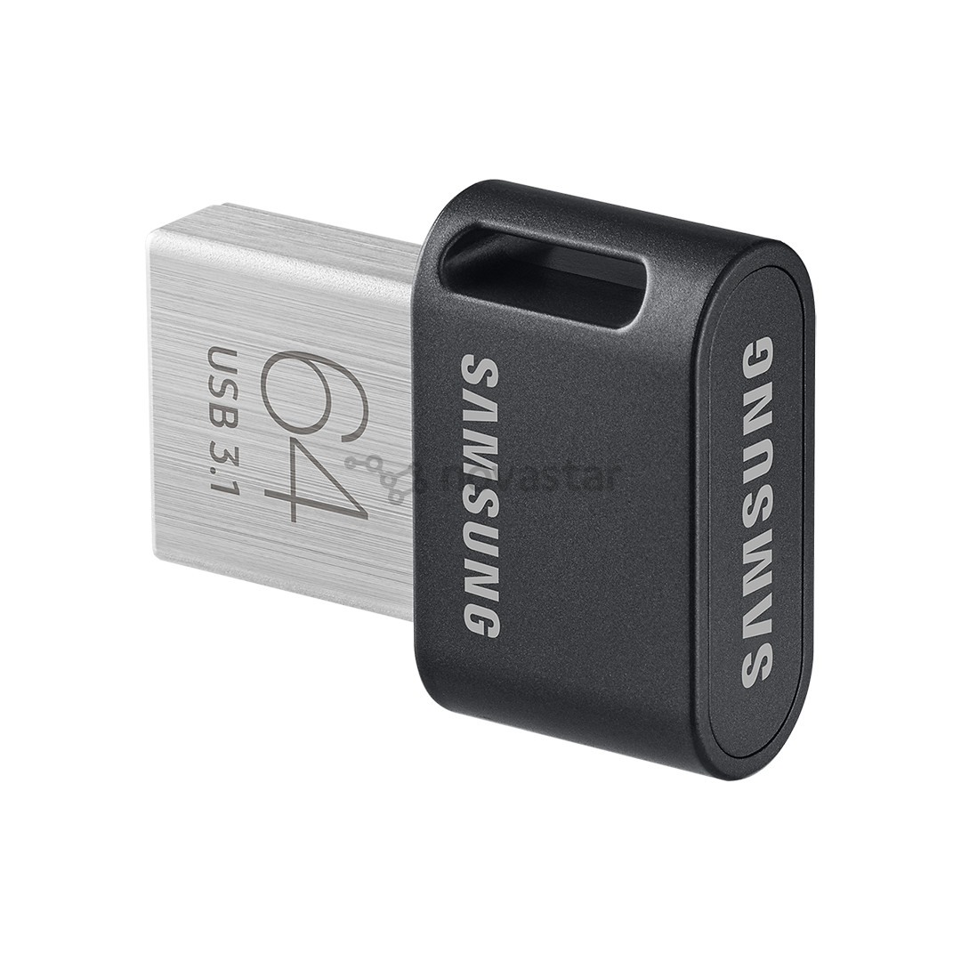 USB atmintinė Samsung FIT Plus, USB 3.1, 64 GB, black