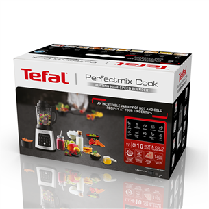 Tefal Perfectmix Cook, 1400 Вт, серебристый - Блендер с функцией нагрева