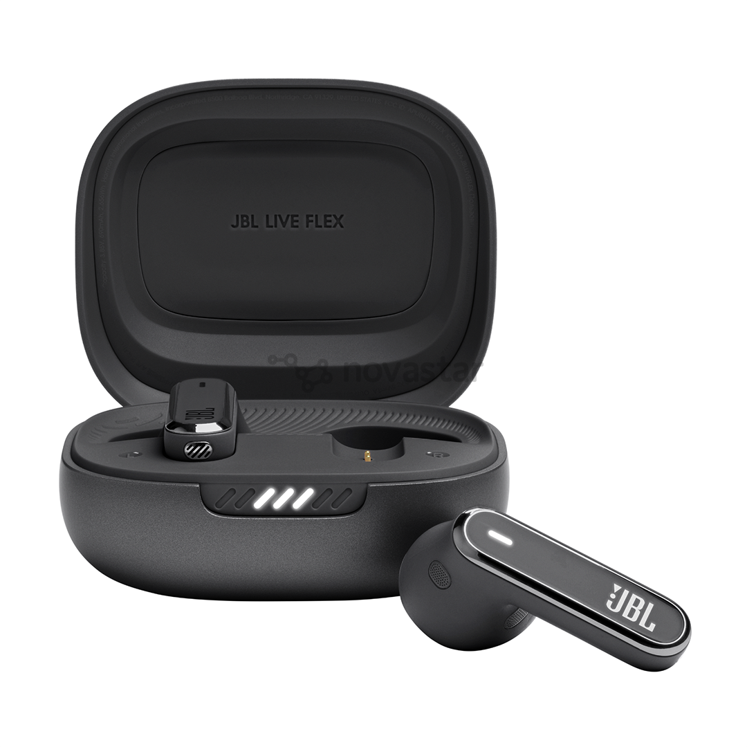 Ausinės JBL Live Flex, Belaidės, Juodos