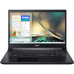 Nešiojamas kompiuteris Acer Aspire 7, 15.6'', FHD, 144 Hz, Ryzen 5, 16 GB, 512 GB, RTX 3050, SWE NH.QHDEL.002