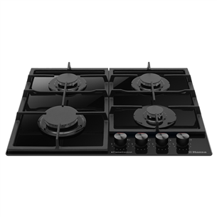 Hansa, width 59 cm, black - Built-in gas hob