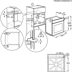 Orkaitė Electrolux EOC6P77X SteamCrisp 700, 72 L, pirolizė, garai, 45 funkcijos