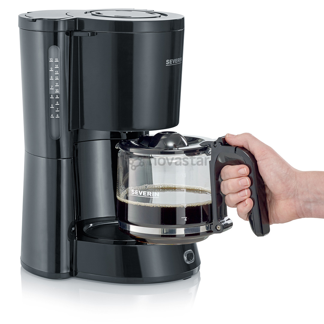 Severin, 1000 W, 10 cups, black - Filter coffee machine