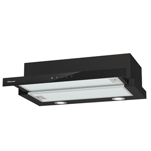 Hisense, width 60 cm, 450 m³/h, black - Built-in cooker hood