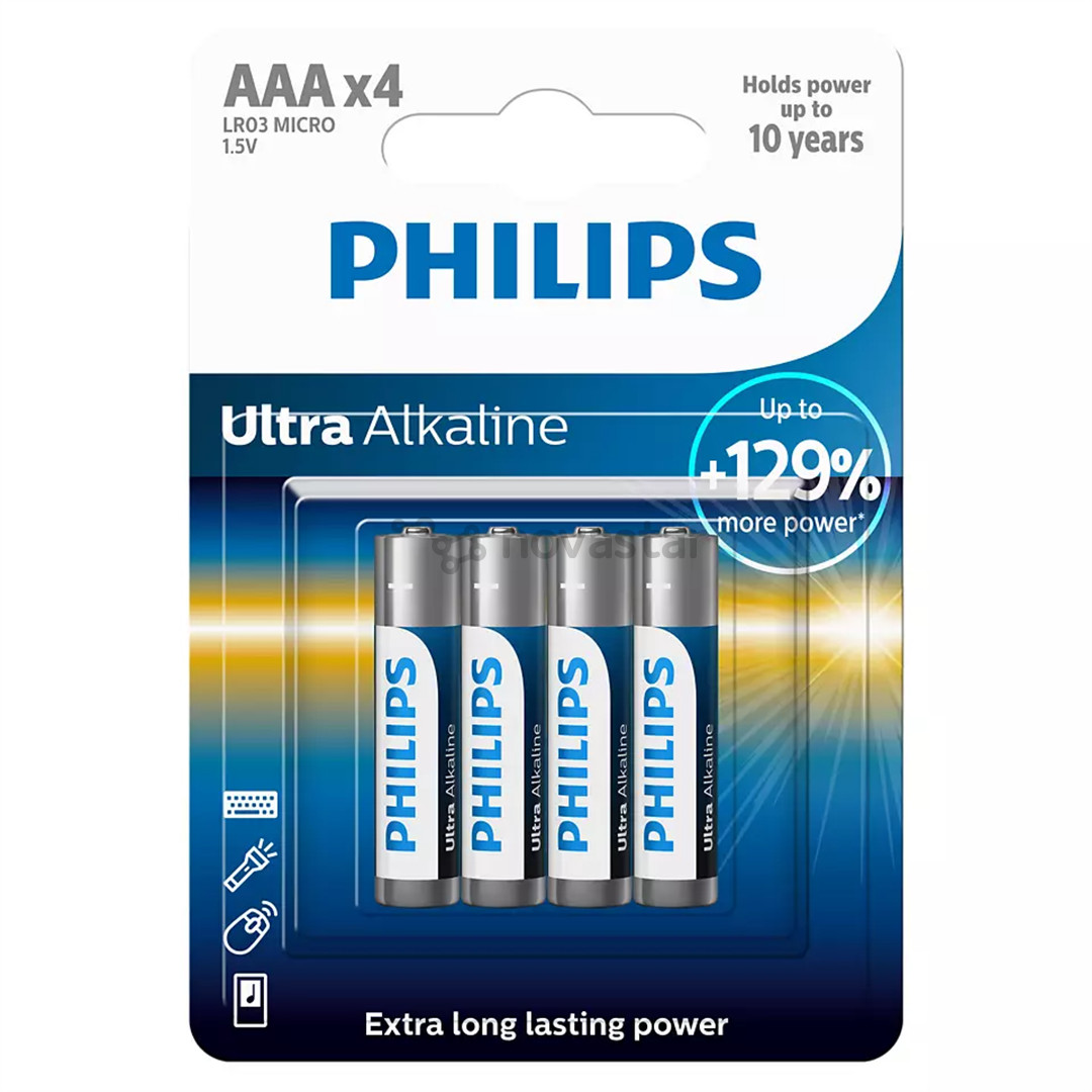 Philips Ultra Alkaline, AAA, 4 pcs - Battery
