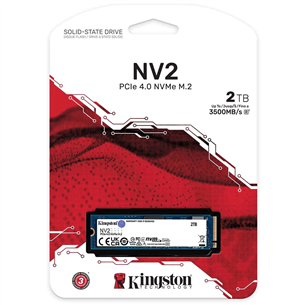 SSD diskas Kingston SNV2S, 2TB, NV2 PCIe 4.0 NVMe