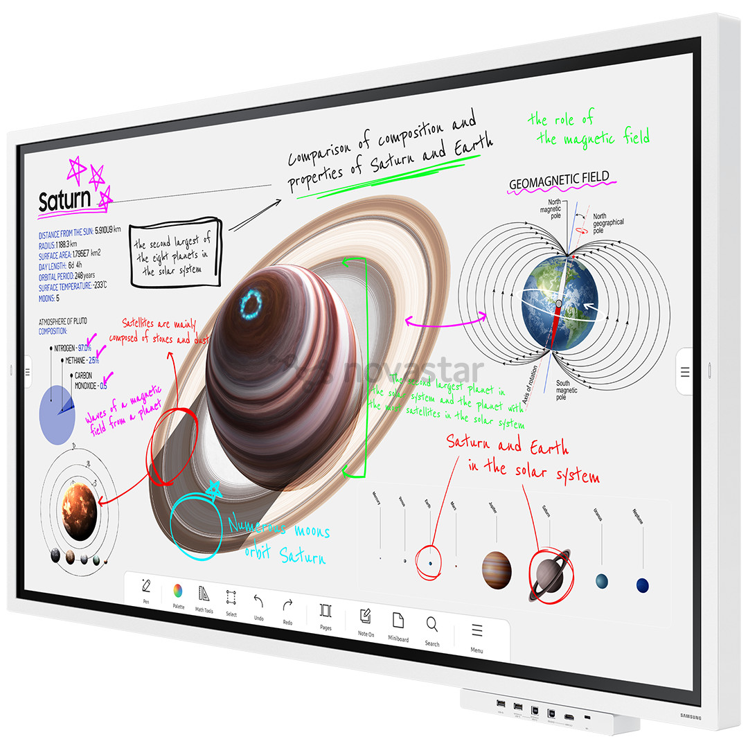 Samsung Flip Pro WM65B Interactive Display, 65'', Ultra HD, LED VA, белый - LED-экран