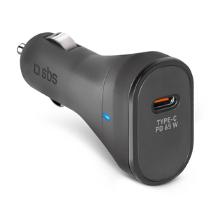 SBS, USB-C, 65 W, black - Car charger