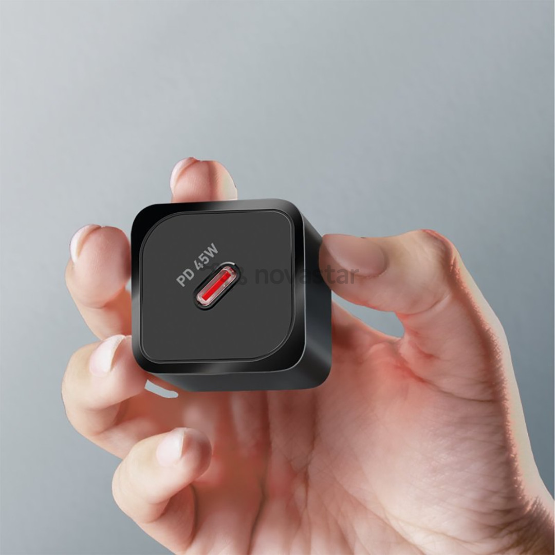 SBS Mini Wall Charger, USB-C, 45 W, juodas - Įkroviklis