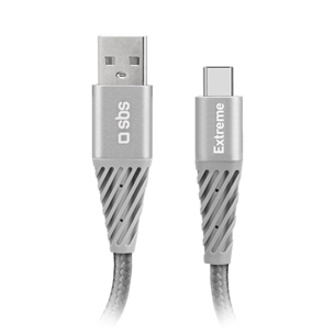 Laidas SBS Extreme Charging Cable, USB-A - USB-C, 1,5 m, gray TECABLEUNRETCK