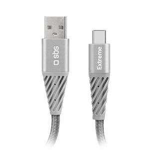 Laidas SBS Extreme Charging Cable, USB-A - USB-C, 1,5 m, gray