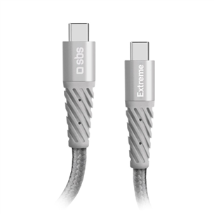 Laidas SBS Extreme Charging Cable, USB-C - USB-C, 1,5 m, gray TECABLEUNRELTCCK