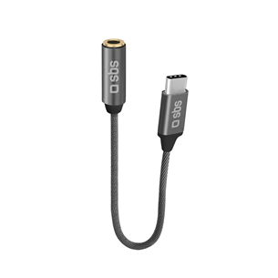 Adapteris SBS, USB-C - 3,5 mm jack, dark gray TEADAPTJACKTYCK