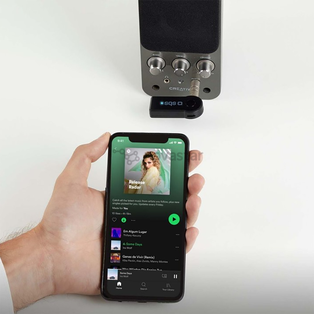 Belaidis imtuvas SBS Wireless receiver, 3,5 mm, Bluetooth, black