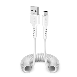 Laidas SBS Charging Data Cable, USB-A - USB-C, white TECABLETYPCS1W