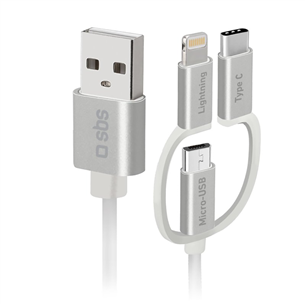 Laidas SBS, USB-A - USB-C, Micro USB, Lightning, 1.2 m