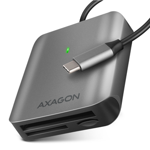 AXAGON CRE-S3C SuperSpeed USB-C UHS-II Reader, dark gray - Memory card reader