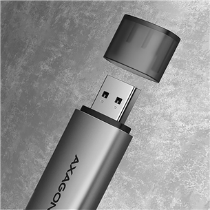 Kortelių skaitytuvas AXAGON CRE-SAC SuperSpeed USB-C / USB-A