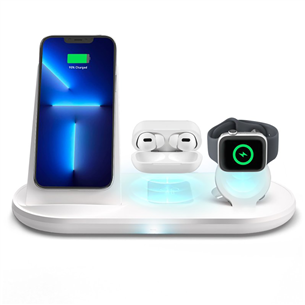 SBS Qi Wireless 3-in-1, white - Wireless charger