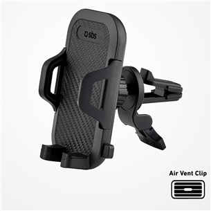 SBS, air vent clip, black - Smartphone car mount